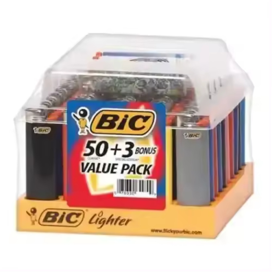 BIC Classic Lighter Assorted Colors - 50-Count