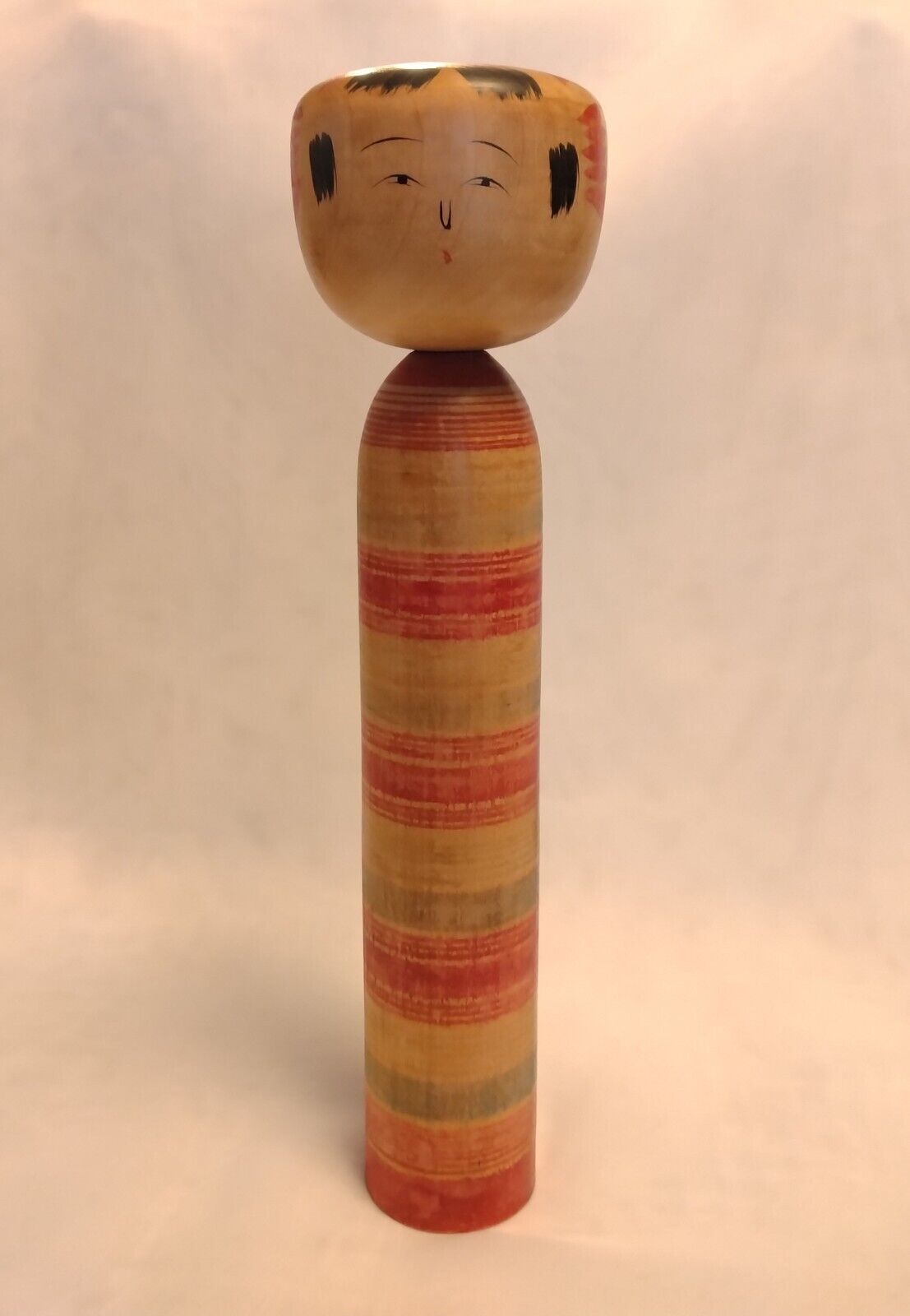 Japanese Old Kokeshi Doll : signed Sanshiro Ishiyama 1909~1996
