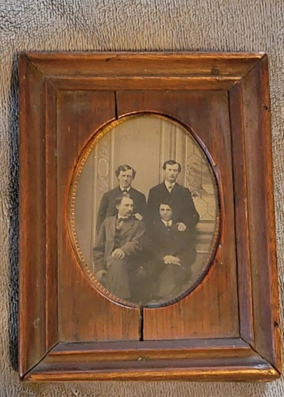Antique 19th Century 2 Piece Wooden Picture Frame