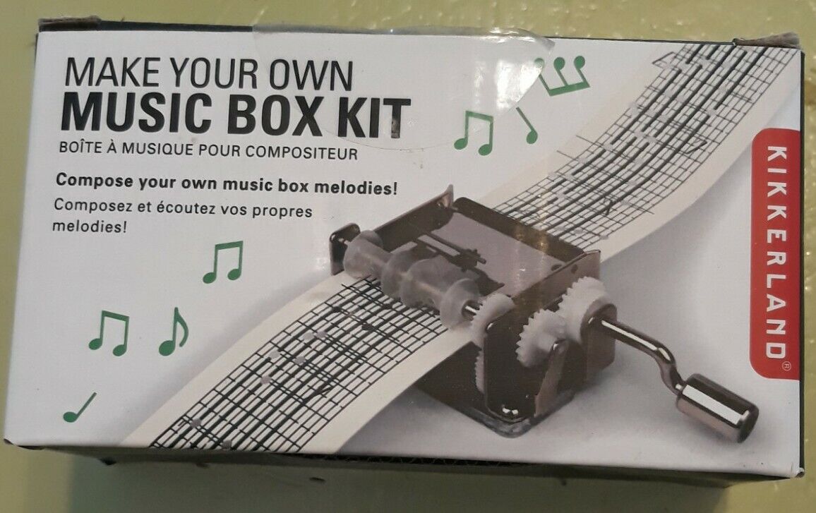 Mechanical Music Box Set 1200 DIY Customizable Songs Hand Crank Make your Melody