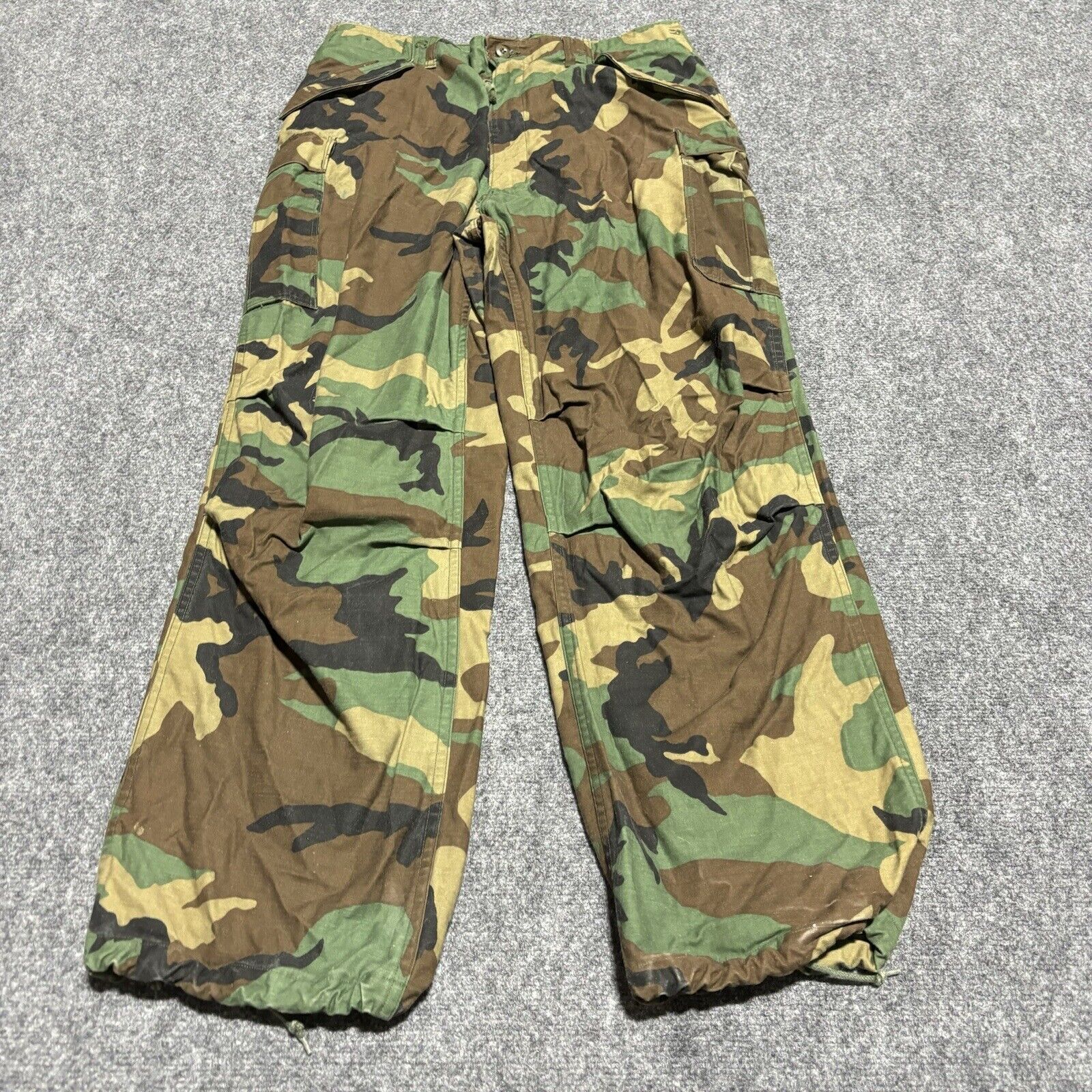 US Army Woodland Pants Men\'s Large Long 36x32 Cold Weather Straight M81*