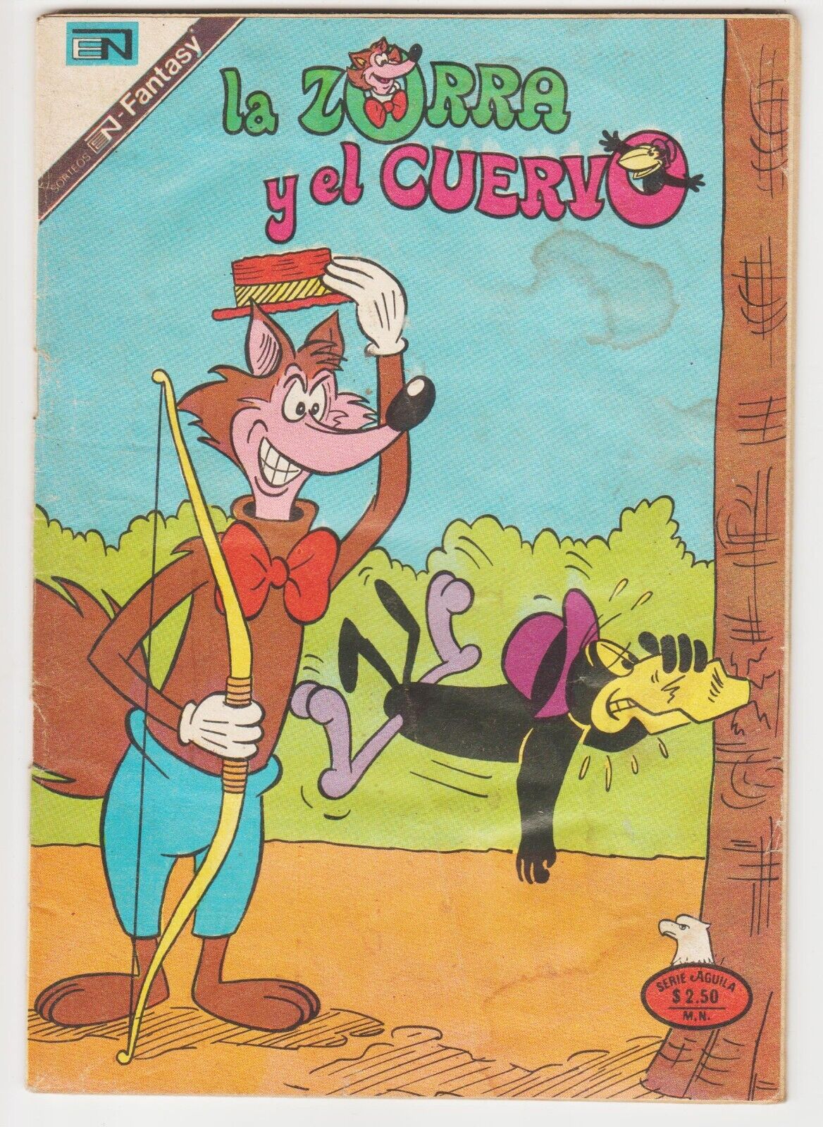 LA ZORRA Y EL CUERVO #390 NOVARO MEXICAN COMIC FOX AND THE CROW 1976