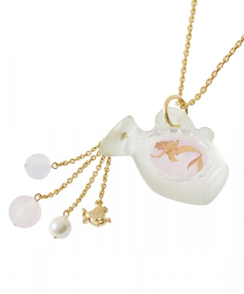 Q-pot x The Little Mermaid Ariel pitcher necklace F/S new from JAPAN with card