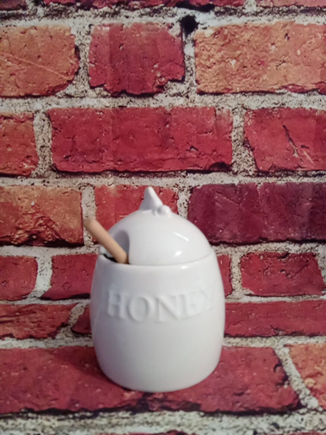 Fitz And Floyd Porcelain Honey Pot Jar Easy to Clean Dishwasher/Microwave Safe