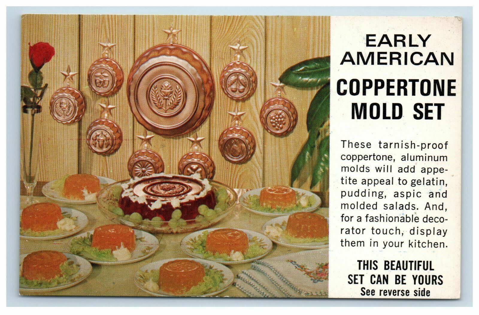 Coppertone Mold Set Advertising Postcard Bill Bohn's Enco Terre Haute IN