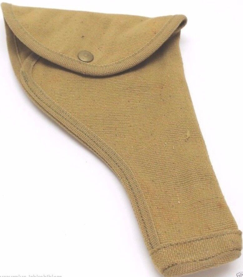 1943 British 455 webley holster tan canvas fits US 45 unclear marks each E7510