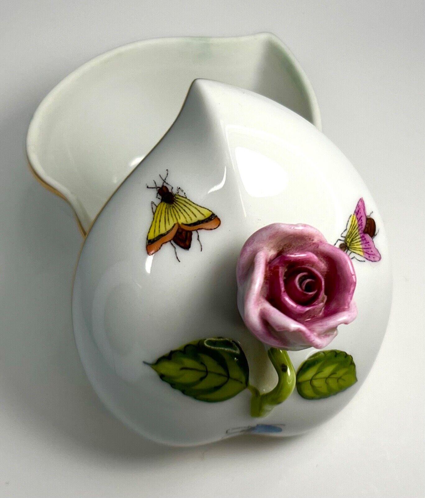 Herend Rothschild Bird (RO) #6004 Hand Painted Porcelain Jewelry Trinket Box