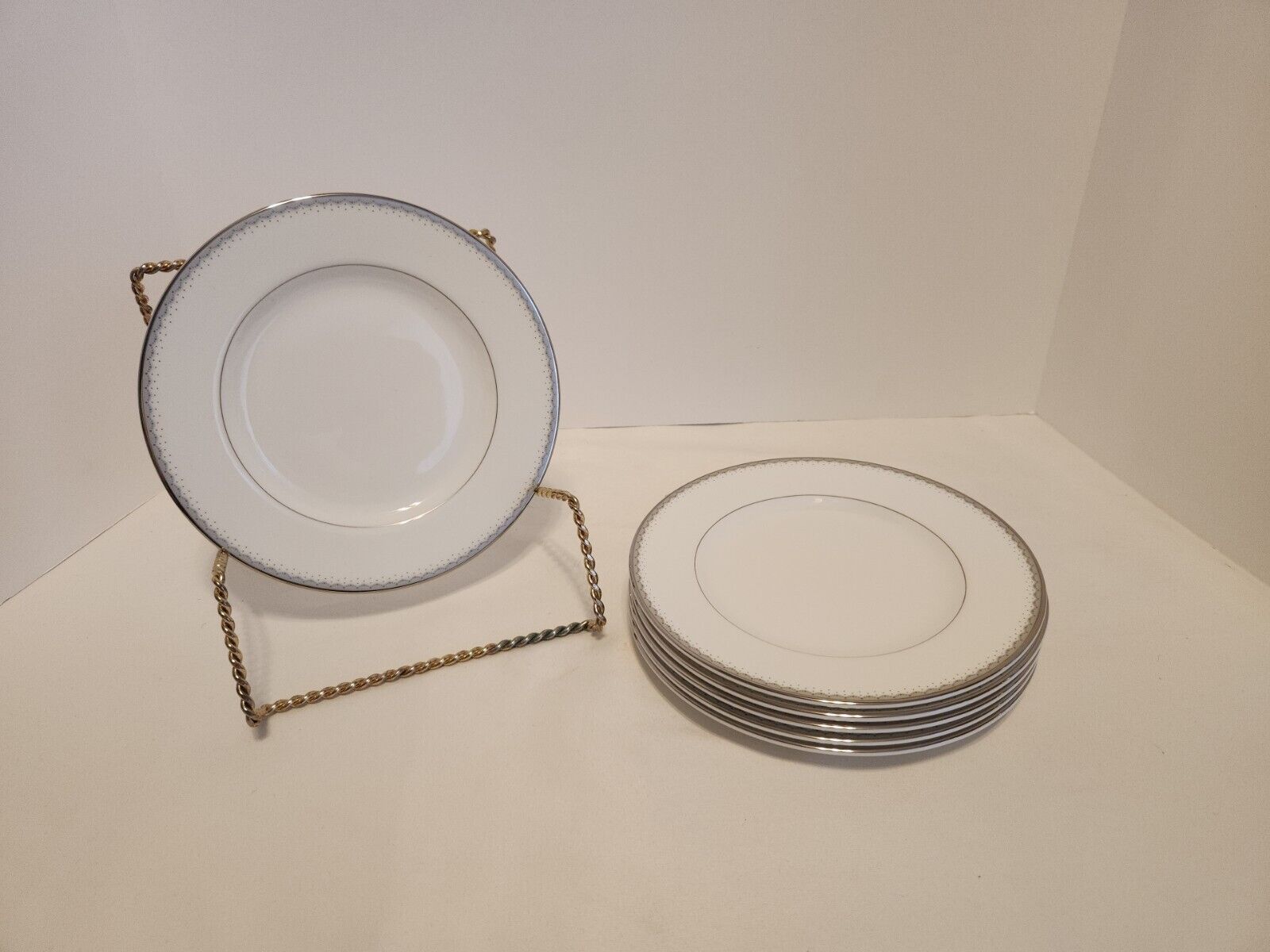 Waterford Dentelle China Monique Lhuillier Set Of 6 Bread & Butter Plate 6.5\