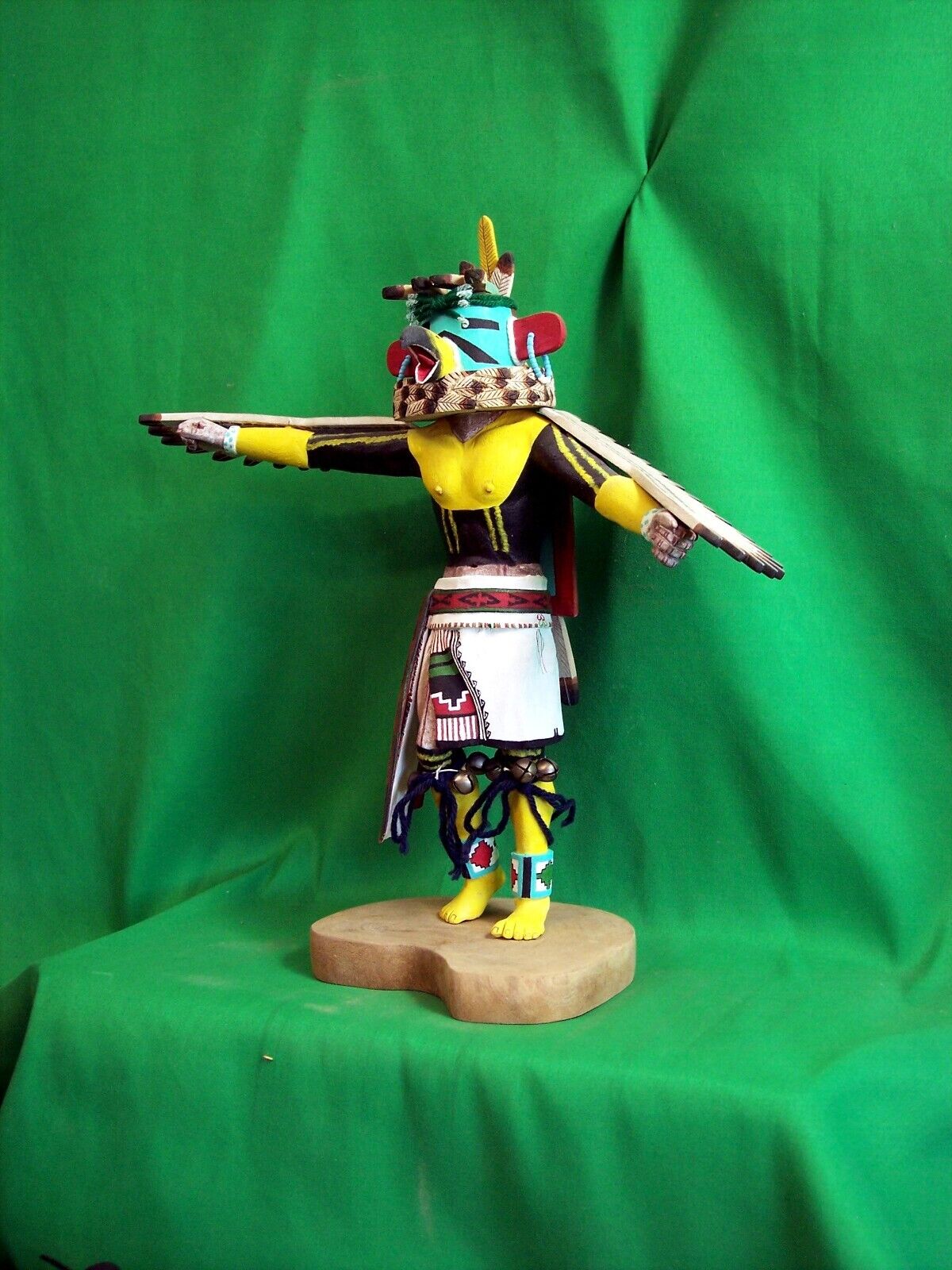 Hopi Kachina Doll - Kwahu, the Eagle Dancer by Henry Shelton - Superb