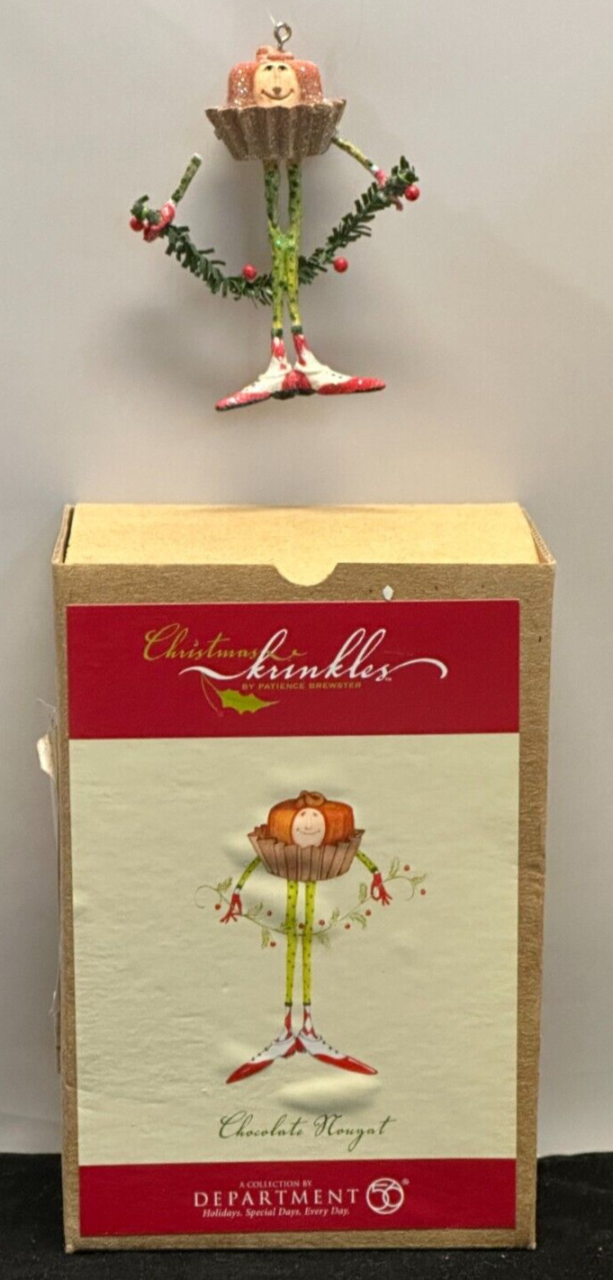 Krinkles Patience Brewster Chocolate Nougat Ornament Dept 56 BOX slight damage