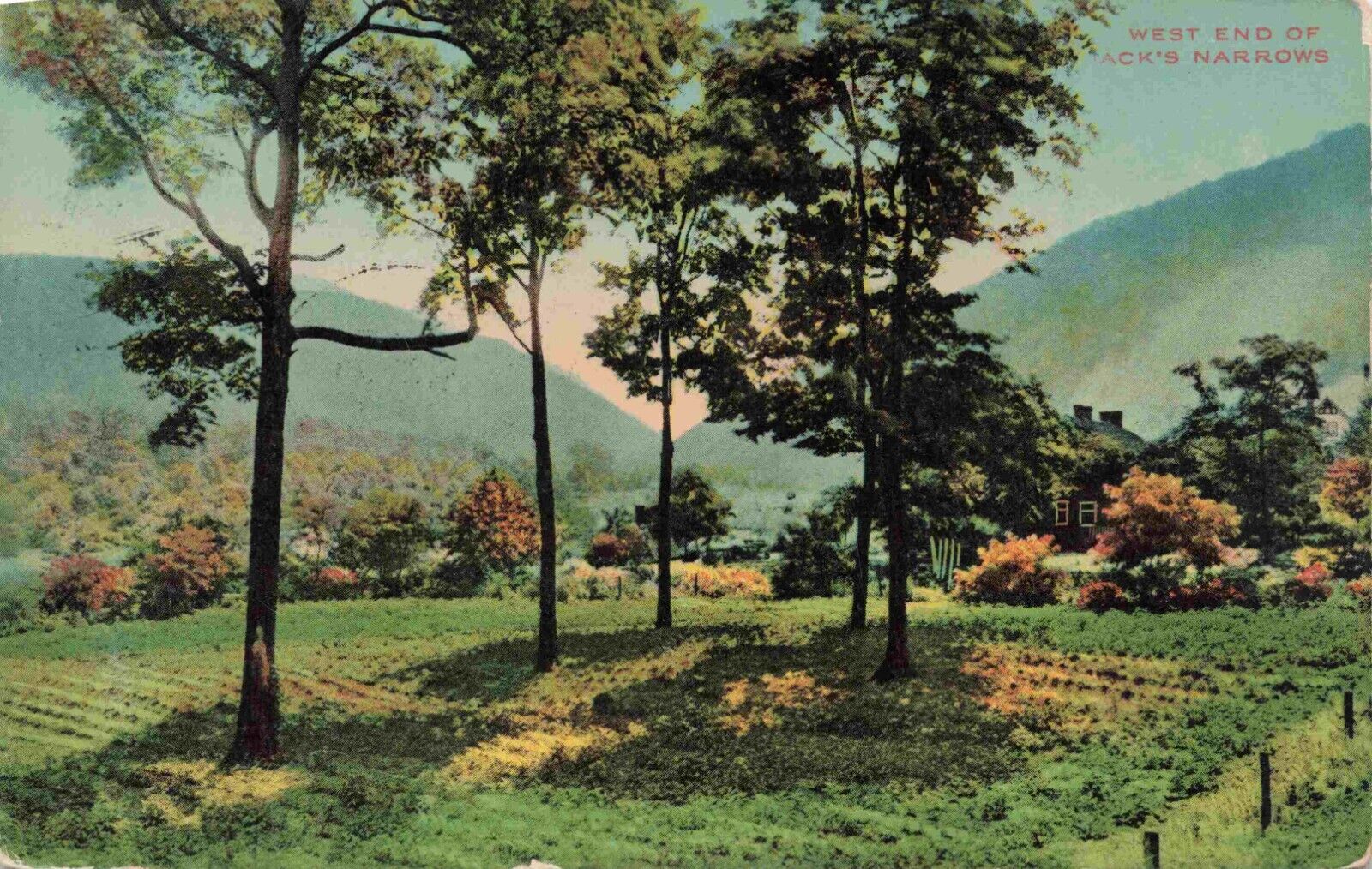 1911 Jack's Narrows Huntingdon County Mt Union Mapleton Pennsylvania PA Postcard
