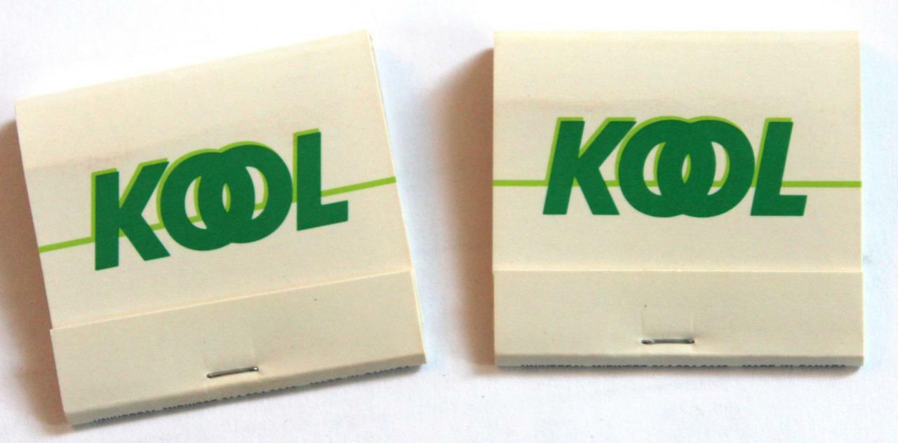 Lot of 2 1992 NOS Kool Cigarettes Matchbooks ~ White