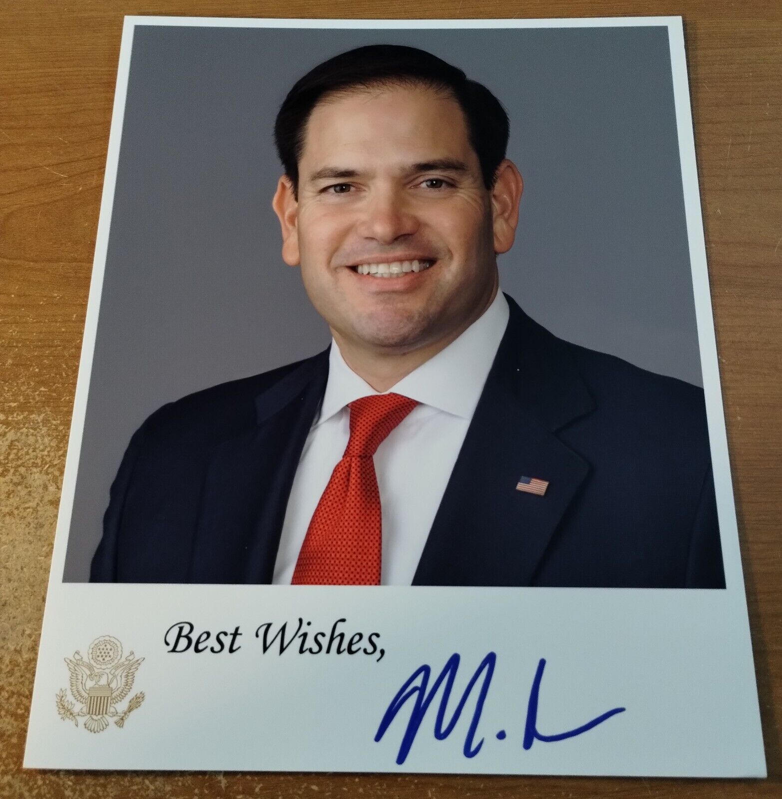 Marco Rubio - US Senator - Florida - Promo Signed Autograph Color Photo