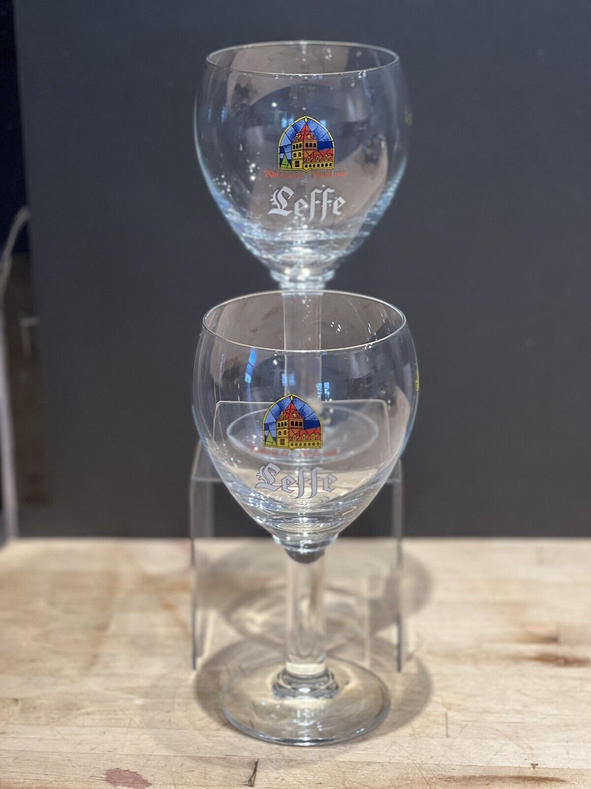 Leffe Abbey Belgian Craft Beer Stemmed Chalice Glass