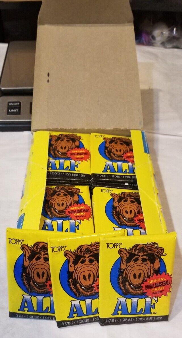 💥 3 Sealed Wax Packs 1987 ALF 1st Series 3 Ct. Extremely Clean    💥