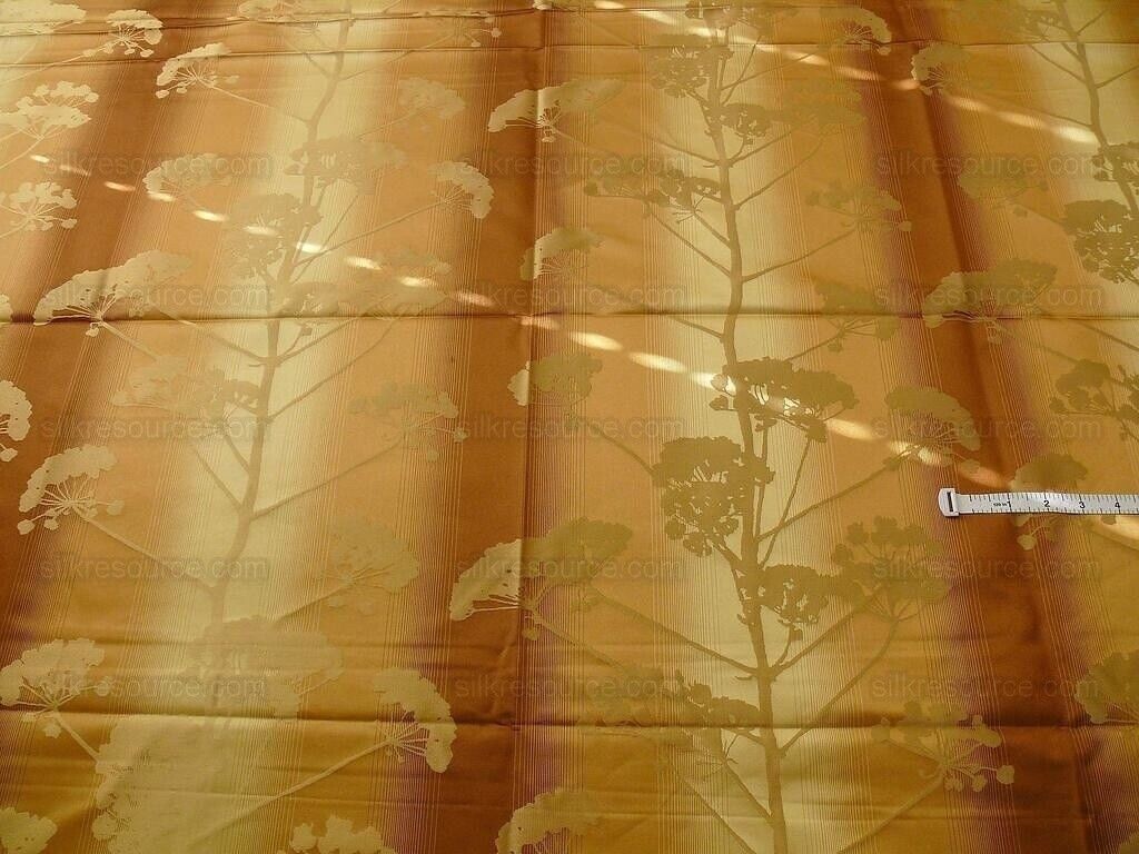 Kravet Coutour 100% Silk Quiet Place Serenity Gold Amber Forest Yarrow MSRP 276/