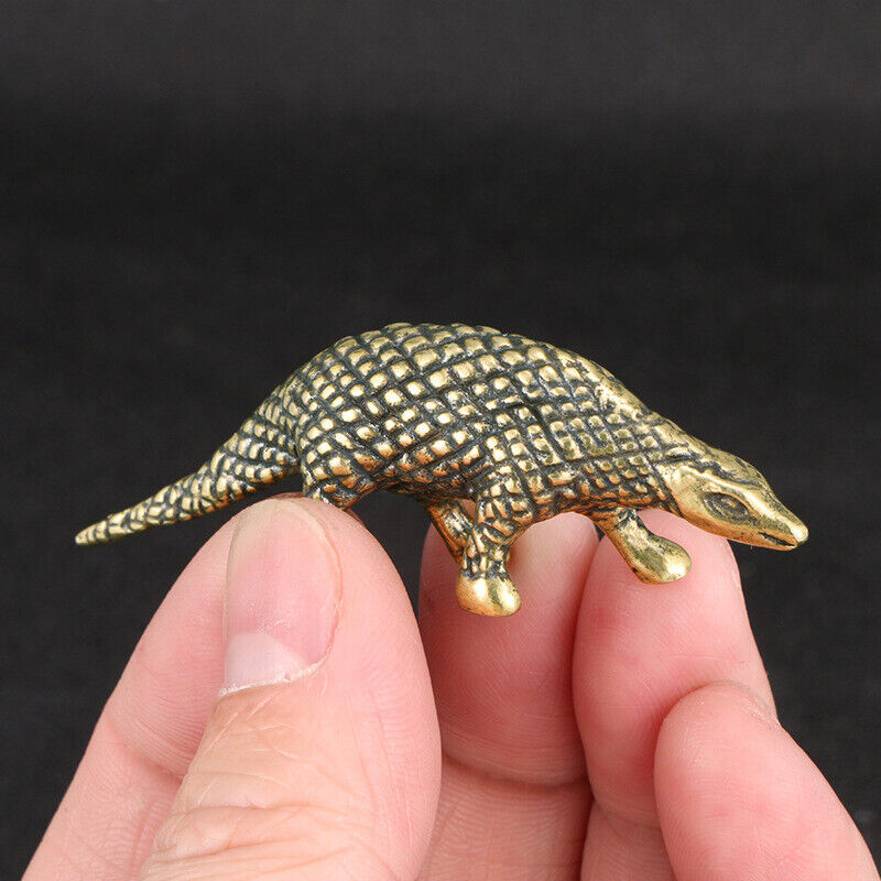 Solid Brass Pangolin Figurine Small Statue Home Ornament Figurines Collectibles