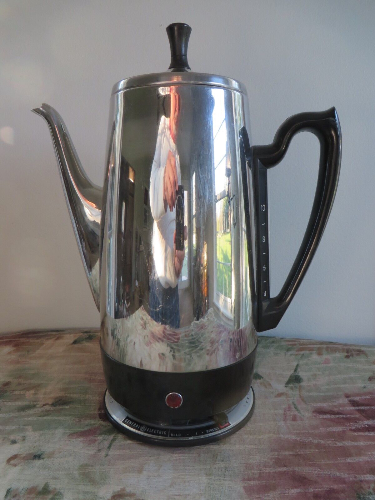 Vintage 10 Cup General Electric GE Immersible Automatic Coffee Percolator