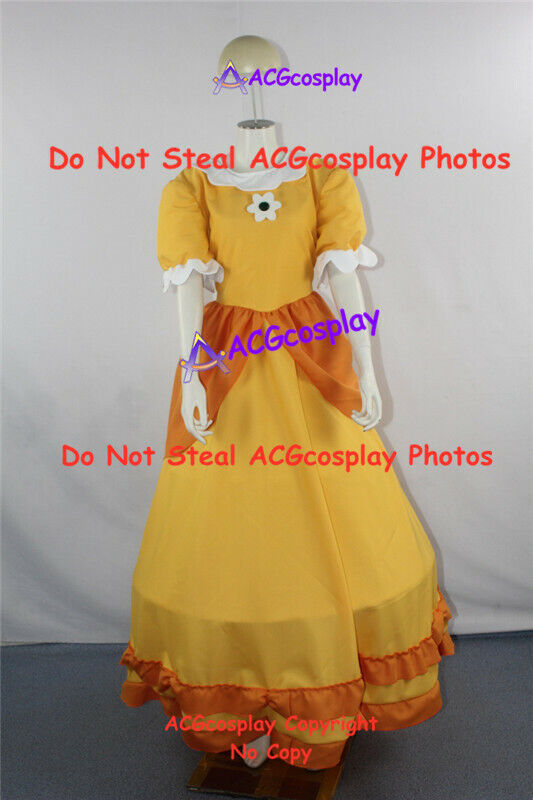 Princess Daisy Cosplay Costume dress cosplay include headgear acgcosplay costume