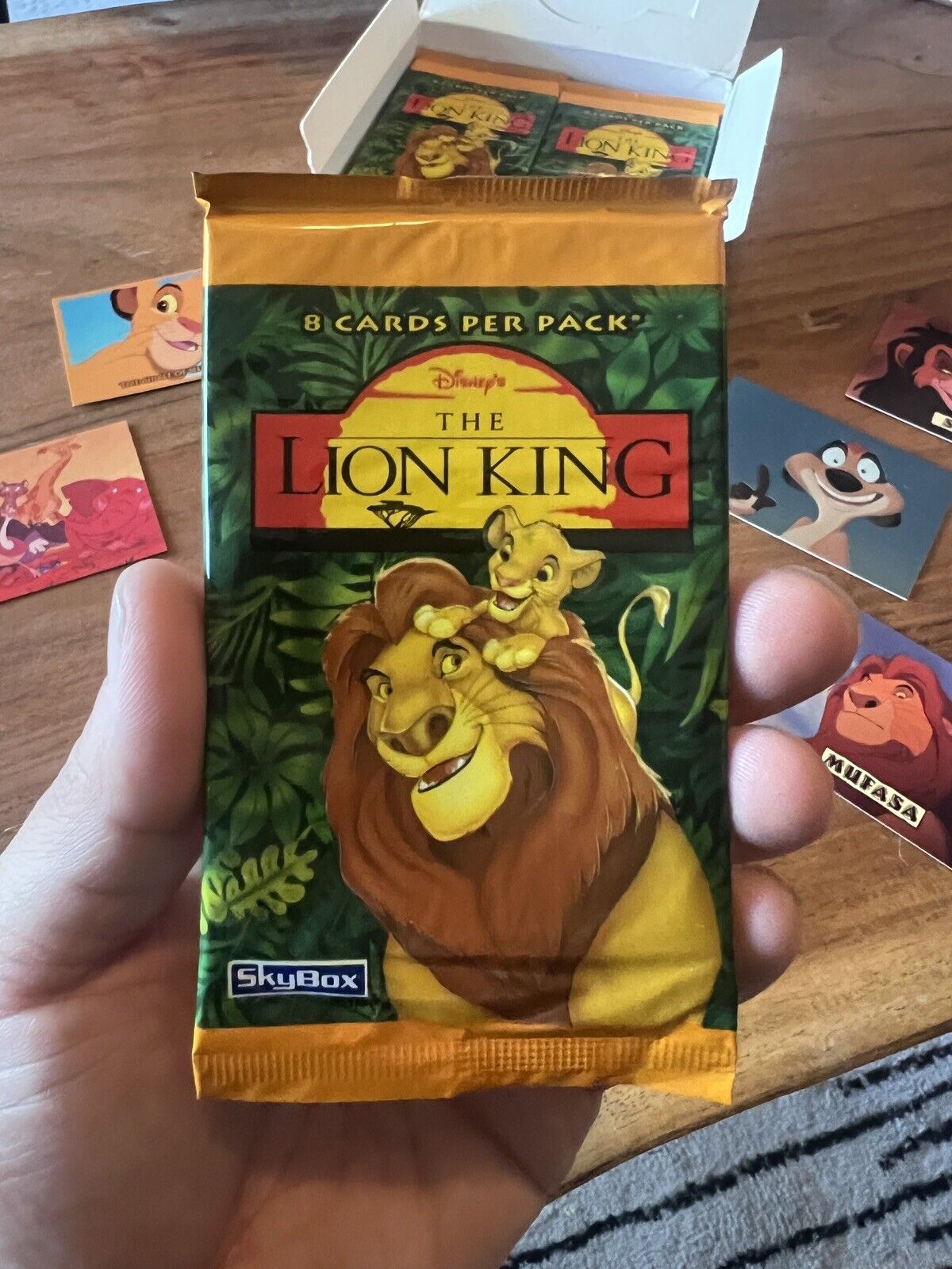 VINTAGE 1995 Skybox Disney’s The Lion King Trading Cards - Factory Sealed Pack