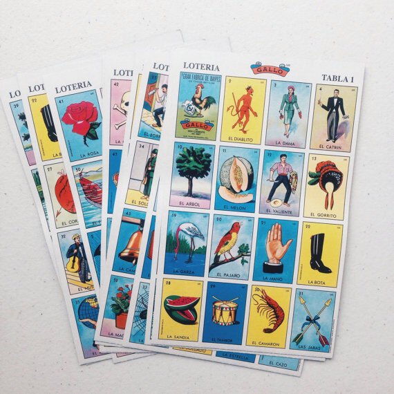 Loteria Mexicana.Don Clemente 10 playing boards, 54 playing cards (COMBO DE 10 )