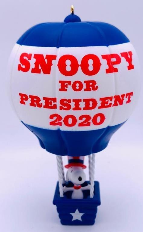 2020 Snoopy For President Hallmark Ornament Limited Peanuts