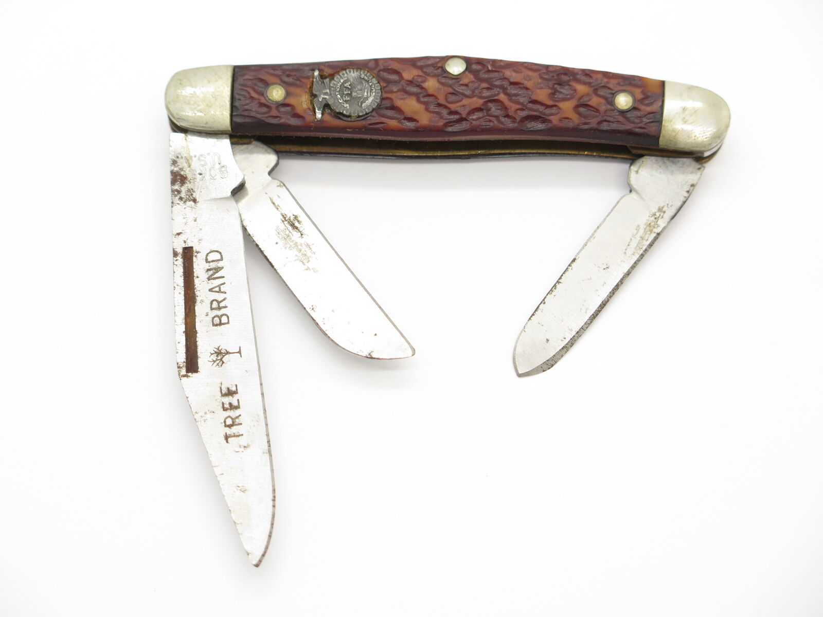 Vintage Boker Tree USA FFA Vocational Agriculture Folding Stockman Pocket Knife