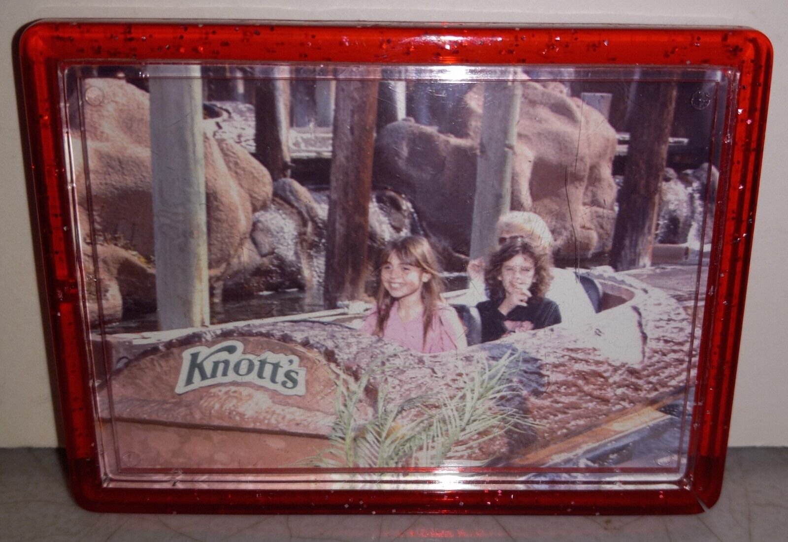 Knott’s Berry Farm Log Ride Photo & Magnet Frame - Cracked Frame & Broken Stand