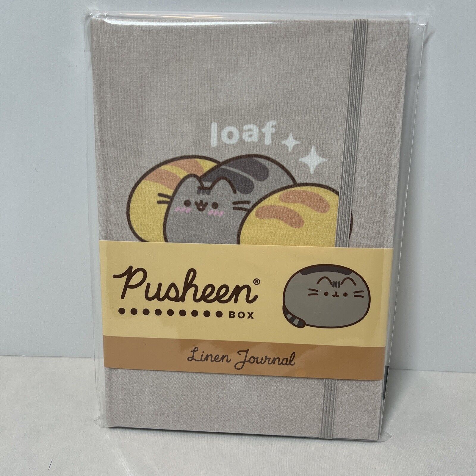 Pusheen Box Loaf Linen Journal Spring 2024 Bread Note Book Fabric Covered