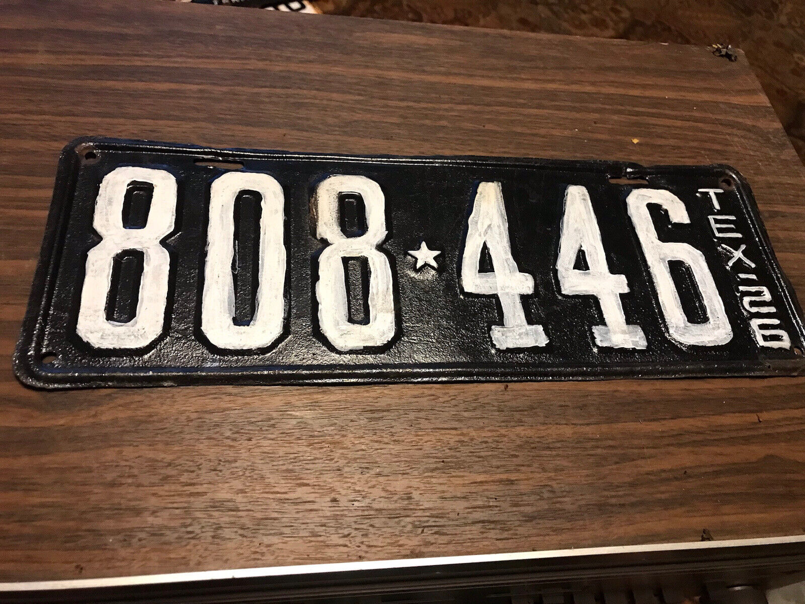 Texas License Plate 1926