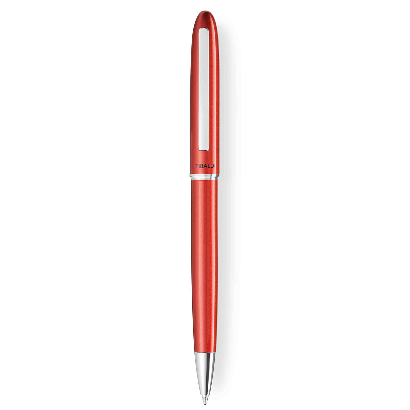 Tibaldi by Montegrappa Ballpoint Pen D26 Shiny Red Finish Brass Body 485-BP