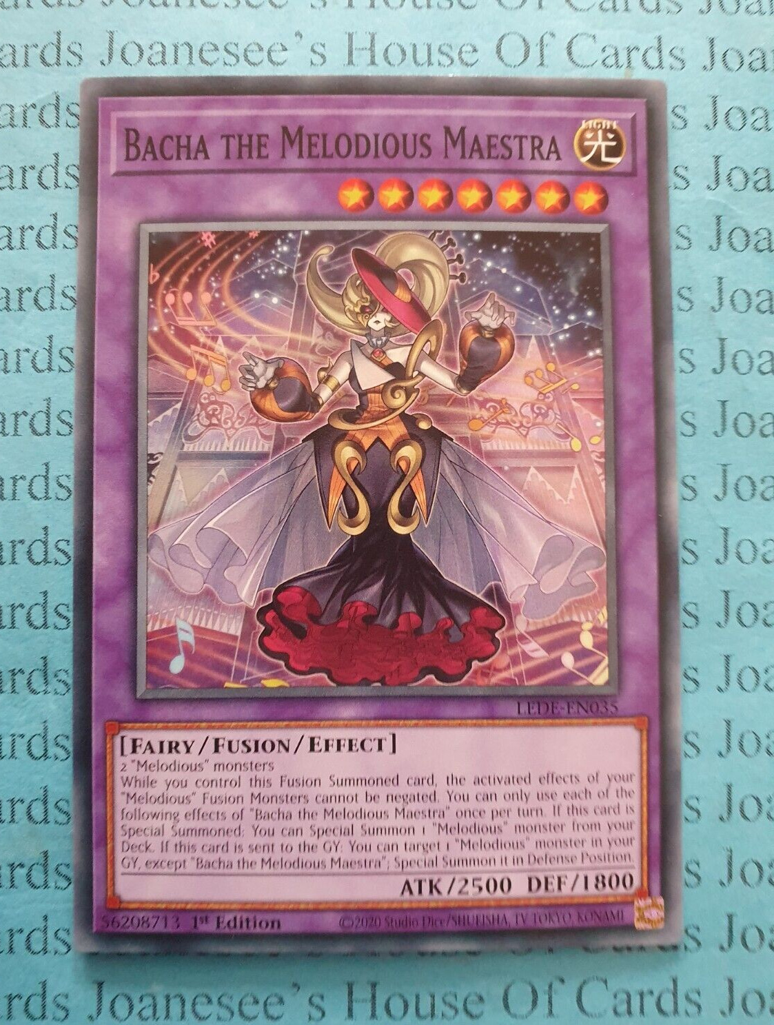 LEDE-EN035 Bacha the Melodious Maestra Yu-Gi-Oh Card 1st Edition New