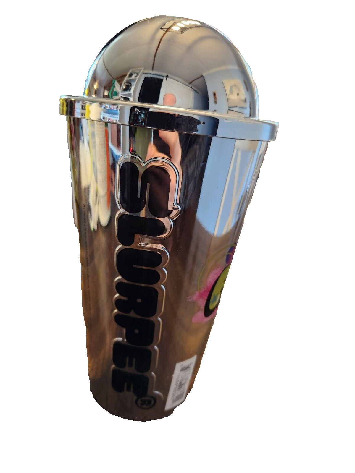 Limited Edition 7-11 Chrome Silver Plastic Slurpee Reusable Cup 