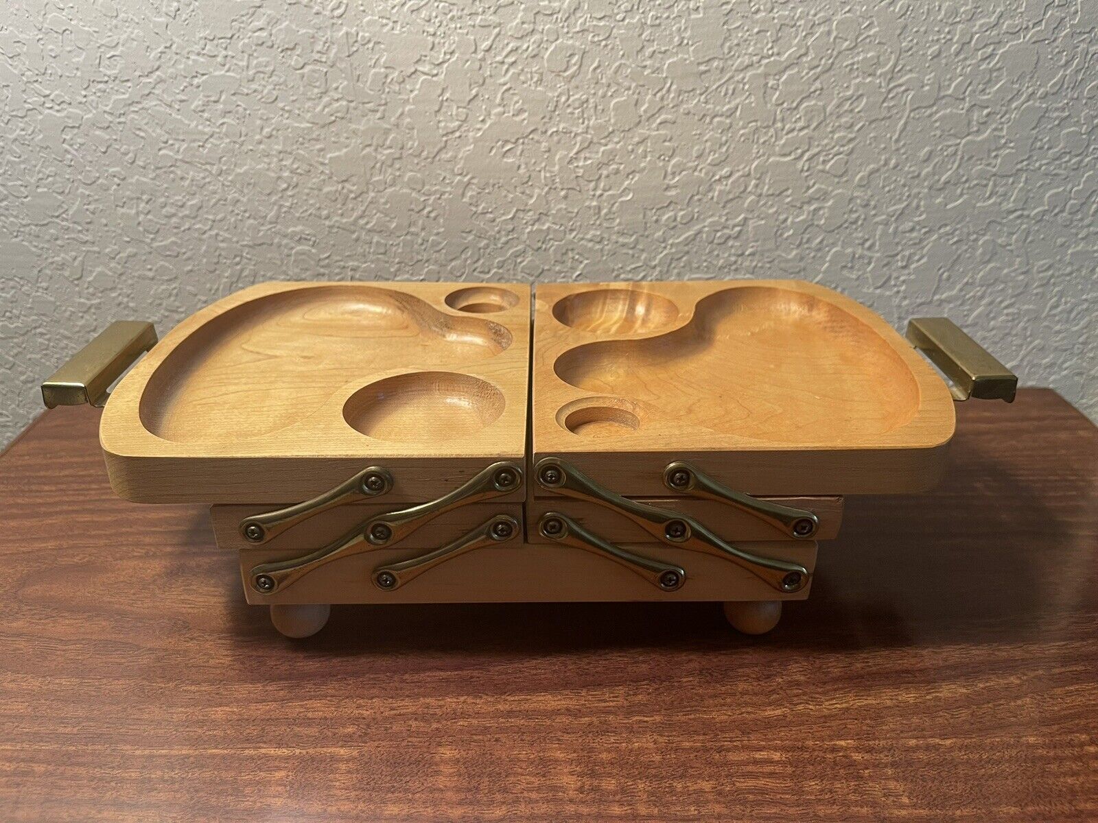 Vintage MCM Fold-Away-Buffet Charcuterie Tray Party Holiday Hosting