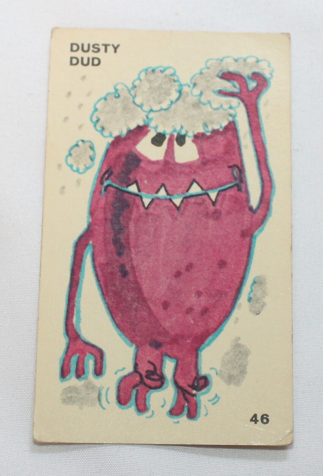 1966 Nestle\'s Keen Chiller Club Trade Card Dusty Dub #46 Pink Monster