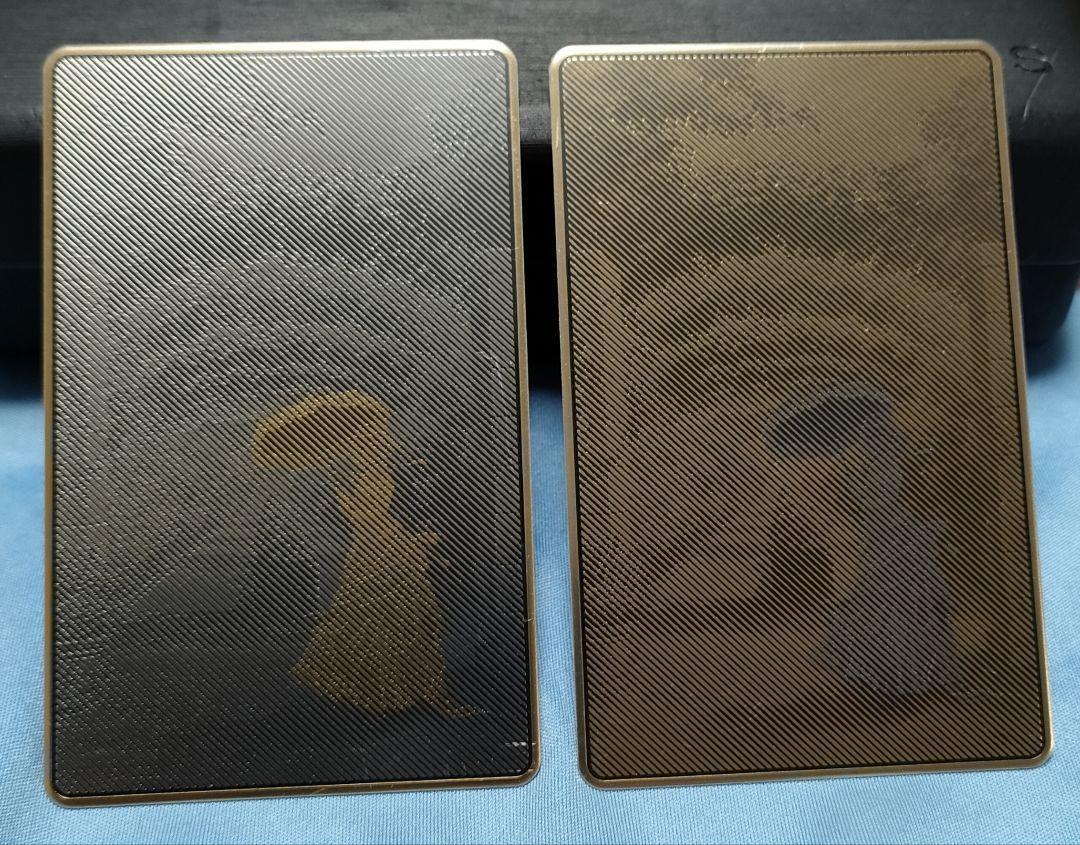 Violet Evergarden Metal Card Gold and Silver Set of 2 Kyoto Animation 2022