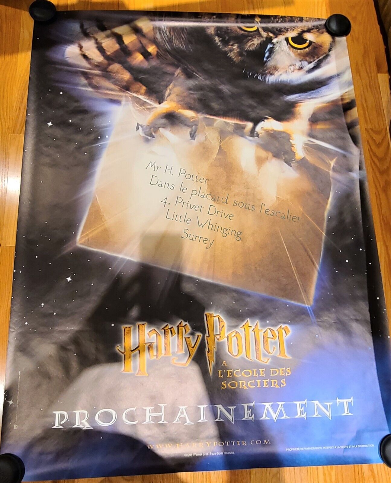 Harry Potter ORIGINAL 1st Advance ROLLED France Subway* MOVIE POSTER 47x63