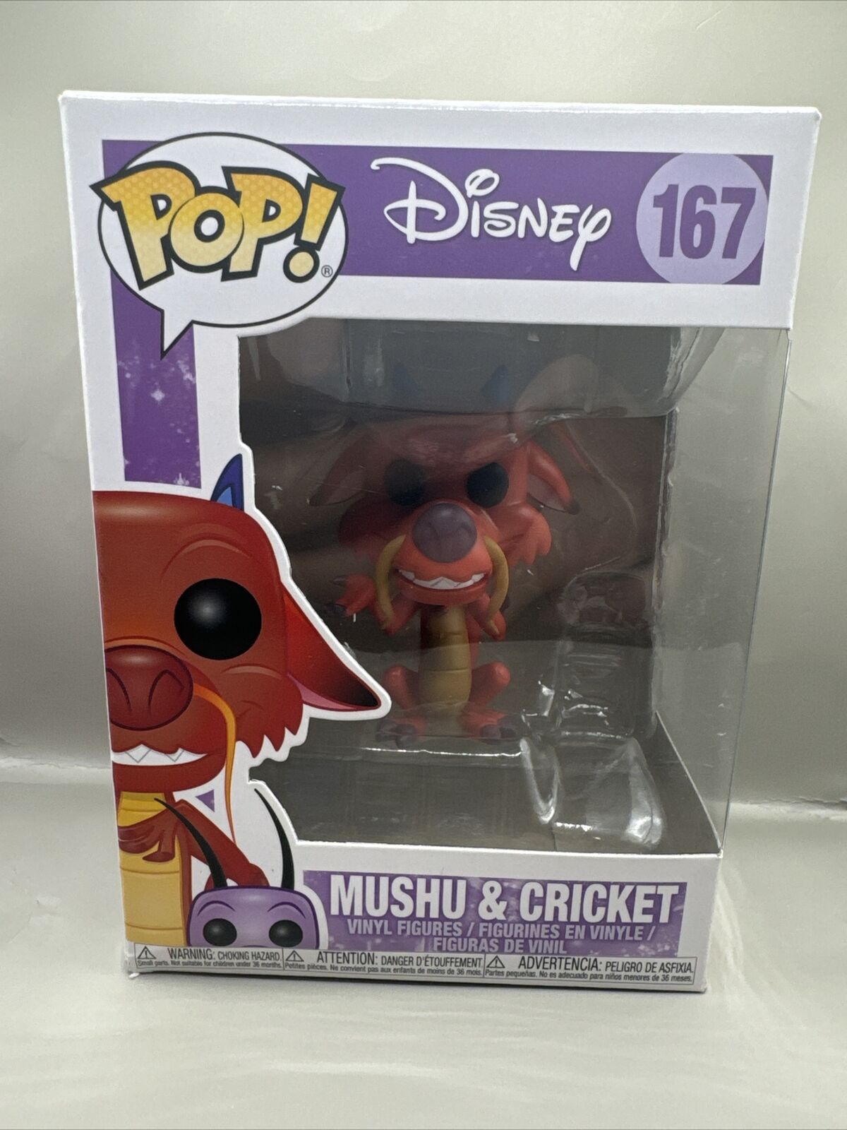 Funko Pop Disney: Mulan - Mushu and Cricket #167 Vinyl Figure