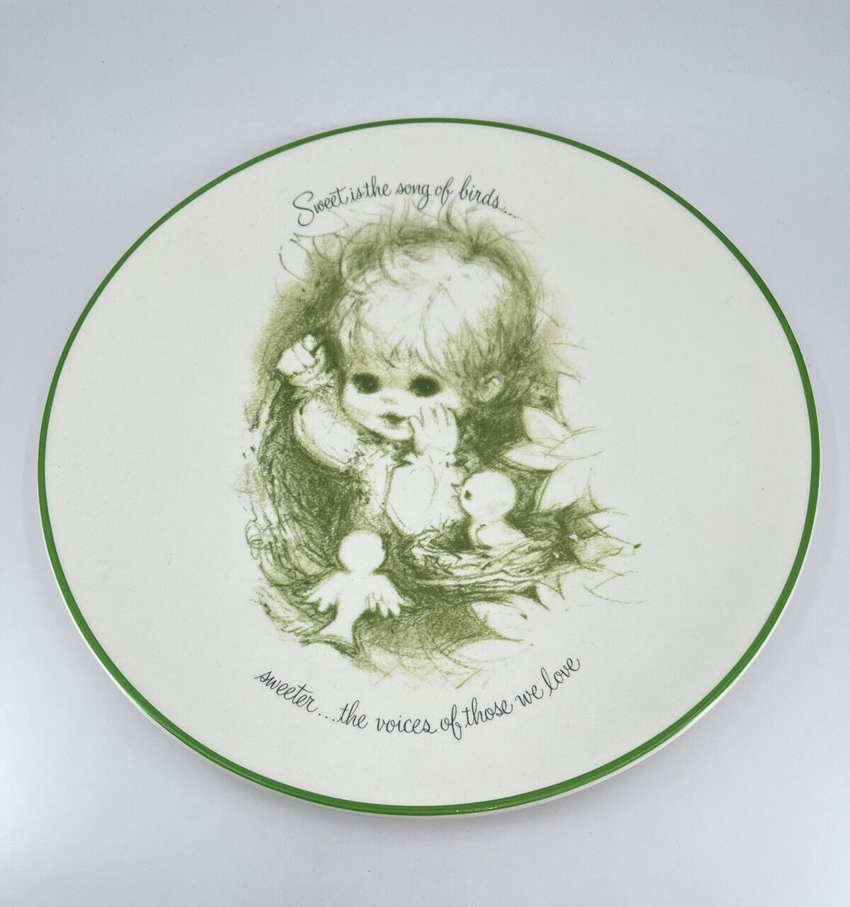 Vintage Taylor Smith Taylor Collector Plate Sweet is the song of birds 8-1/2\