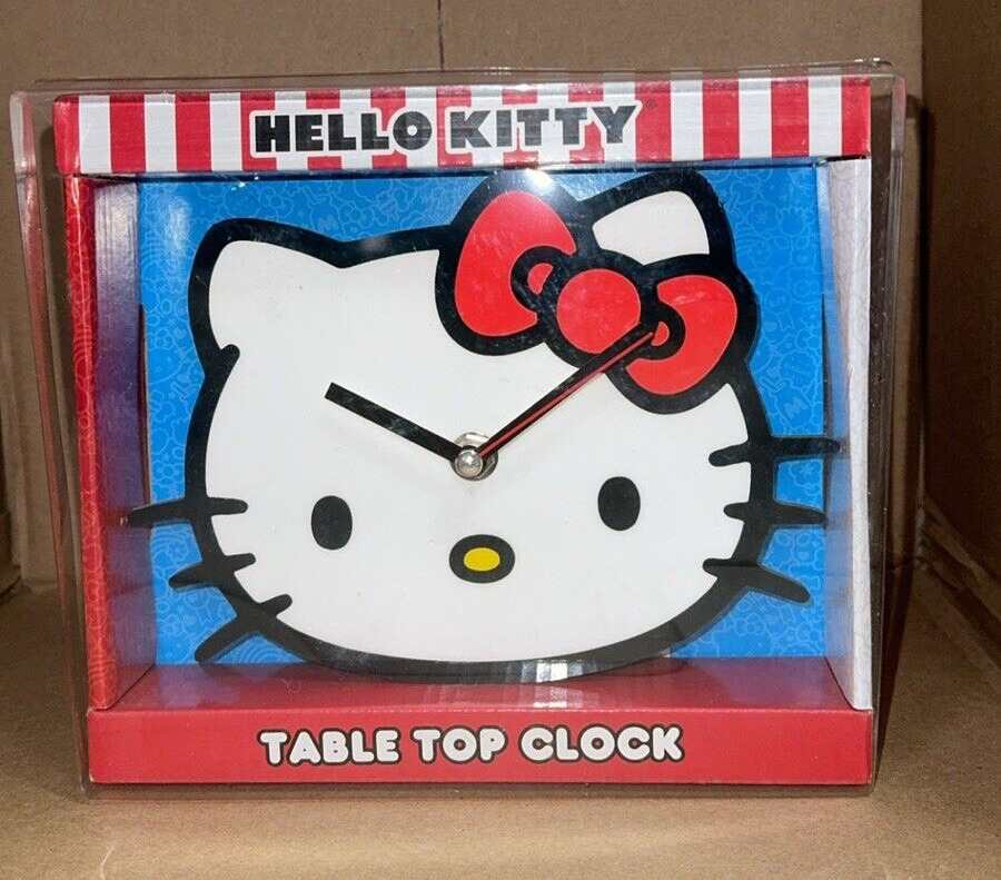 Sanrio Hello Kitty table top clock NEW