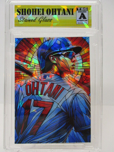 2024 Shohei Ohtani SP/99 Stained Glass Ice Refractor Sport-Toonz zx2 rc