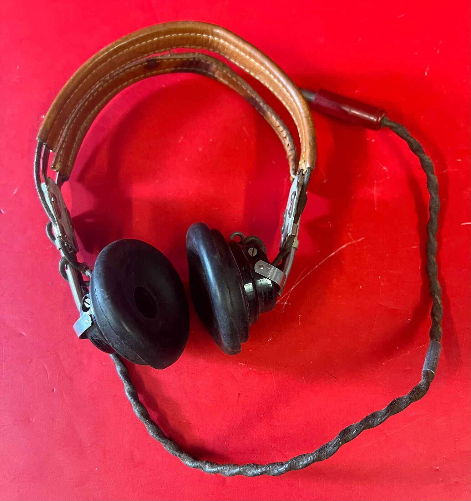 USAAF TYPE HB-7 HEADSET W/ANB-H-1 RECEIVERS