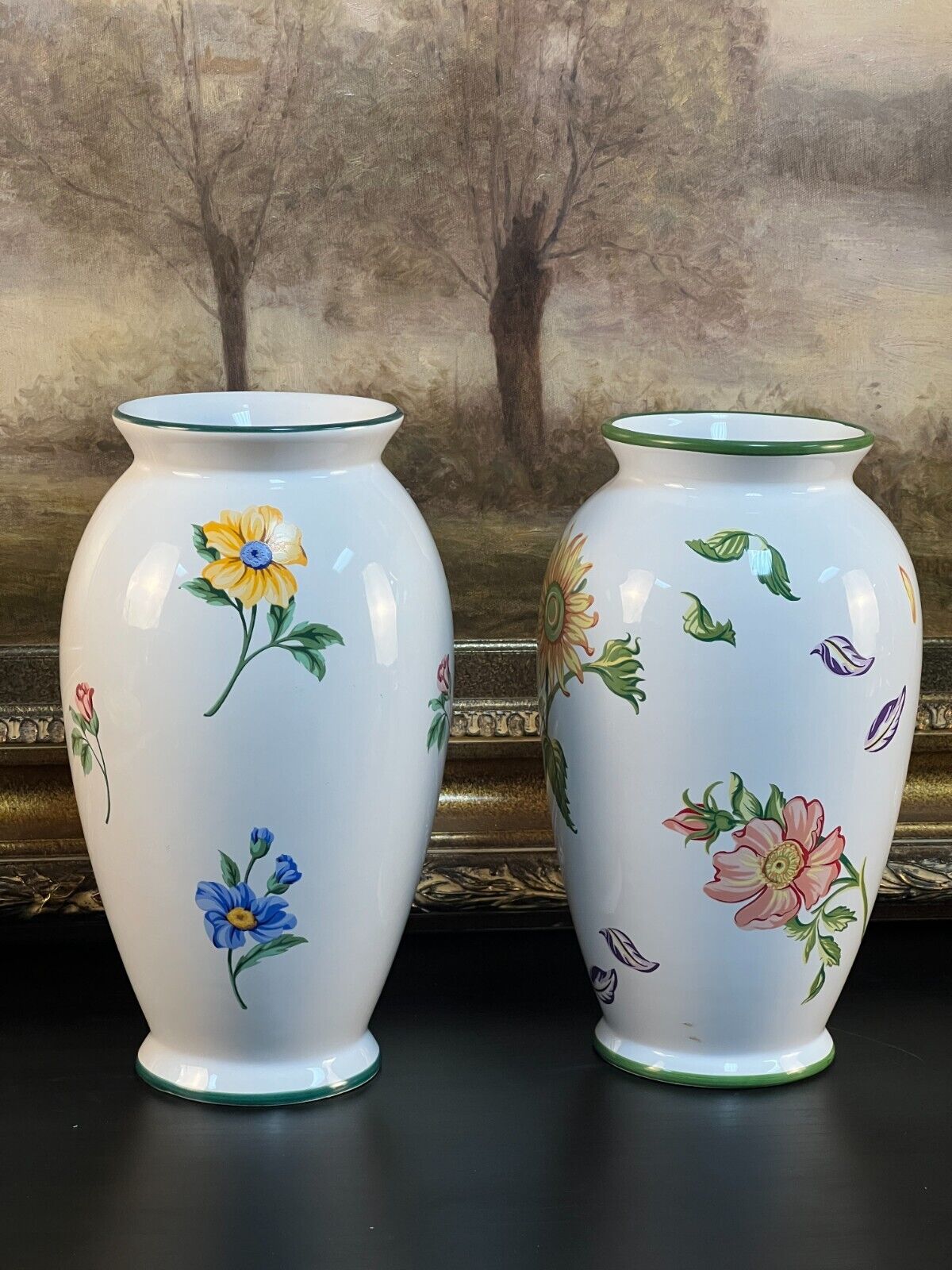 FANTASTIC Pair of Tiffany & Co Porcelain Vases