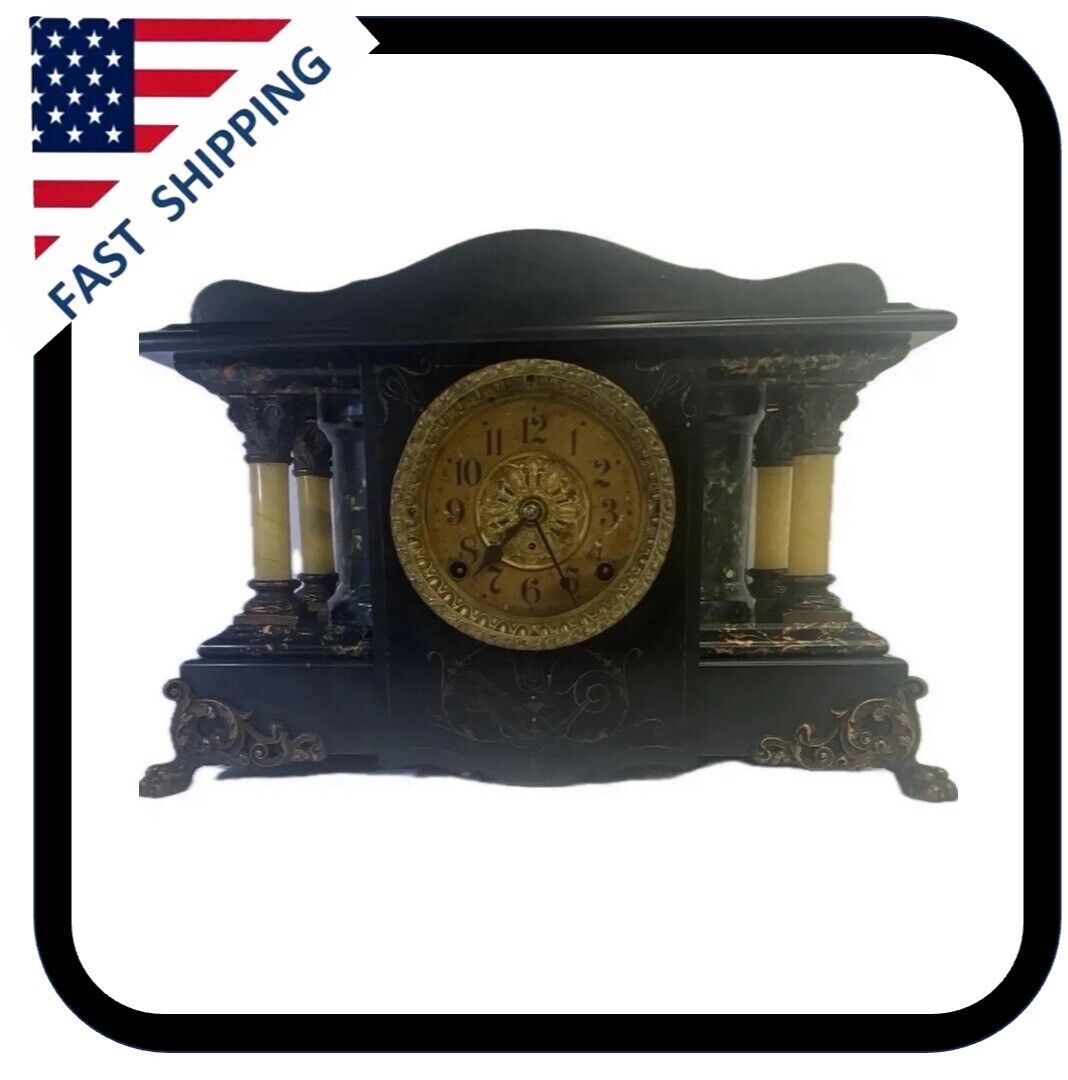 antique seth thomas 4 Pillar mantle clock