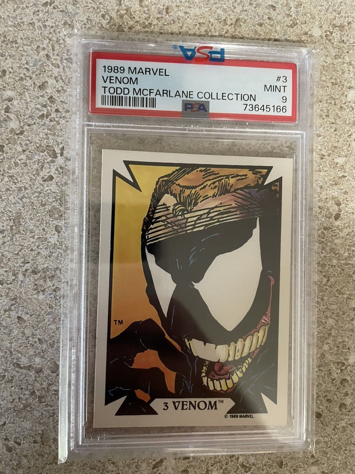 1989 Marvel Venom #3 RC Rookie PSA 9 Todd McFarlane only 2 Higher rare card