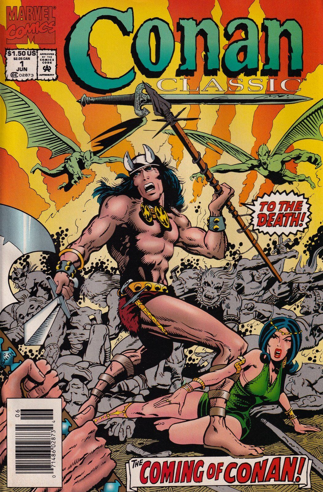Conan Classic #1 Newsstand Cover (1994-1995) Marvel Comics