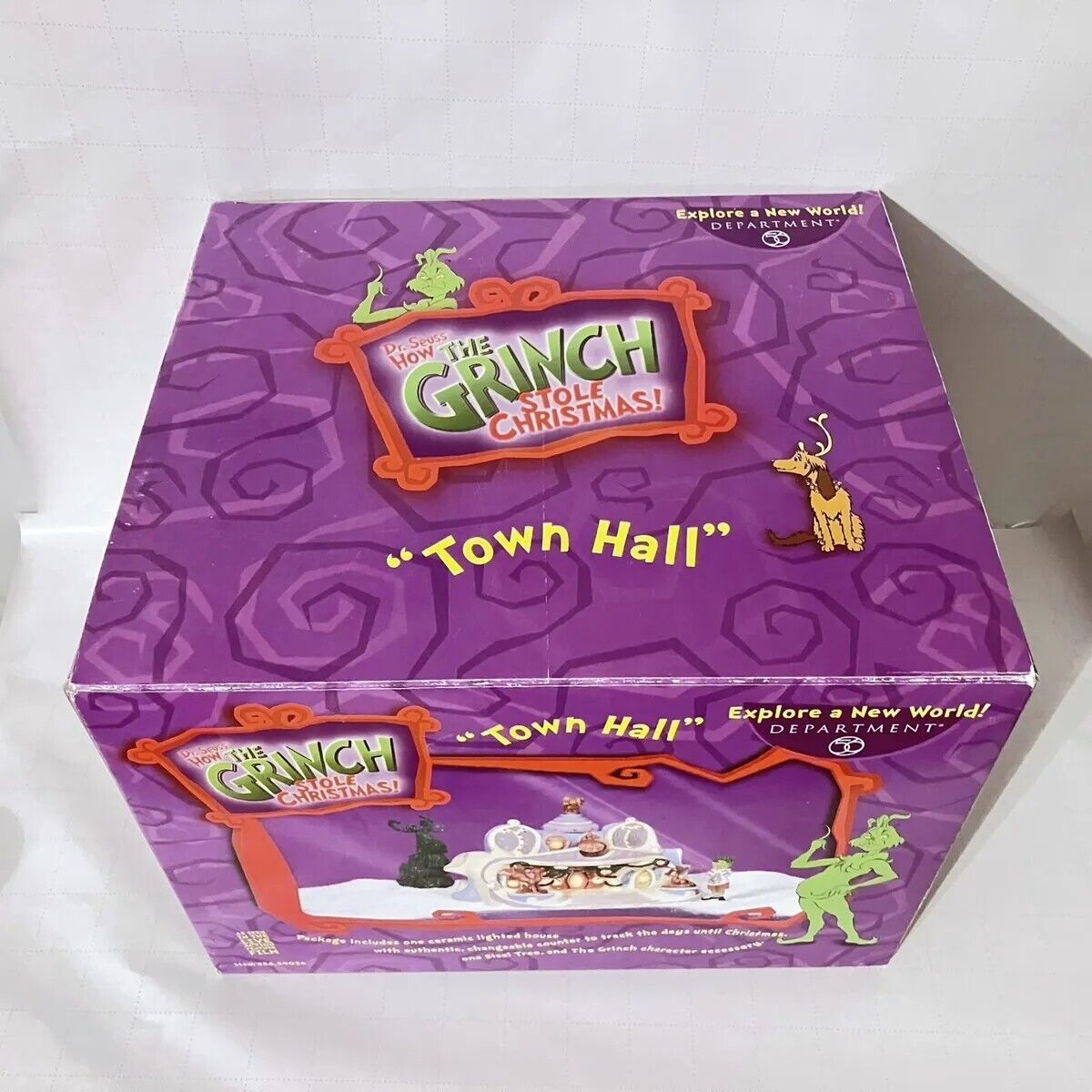 Dept 56 How The Grinch Stole Christmas Town Hall In Box 2000