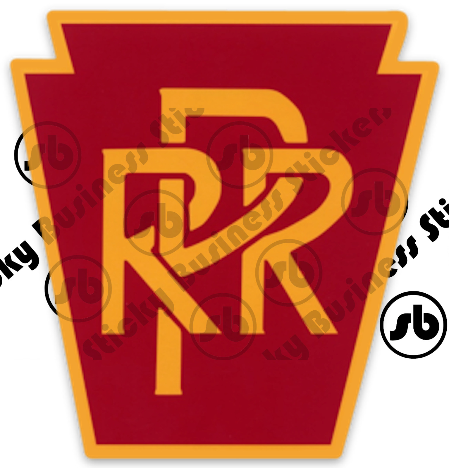 Model Trains Railroad Pennsylvania Railroad Logo 3 inch Vinyl Sticker Decal