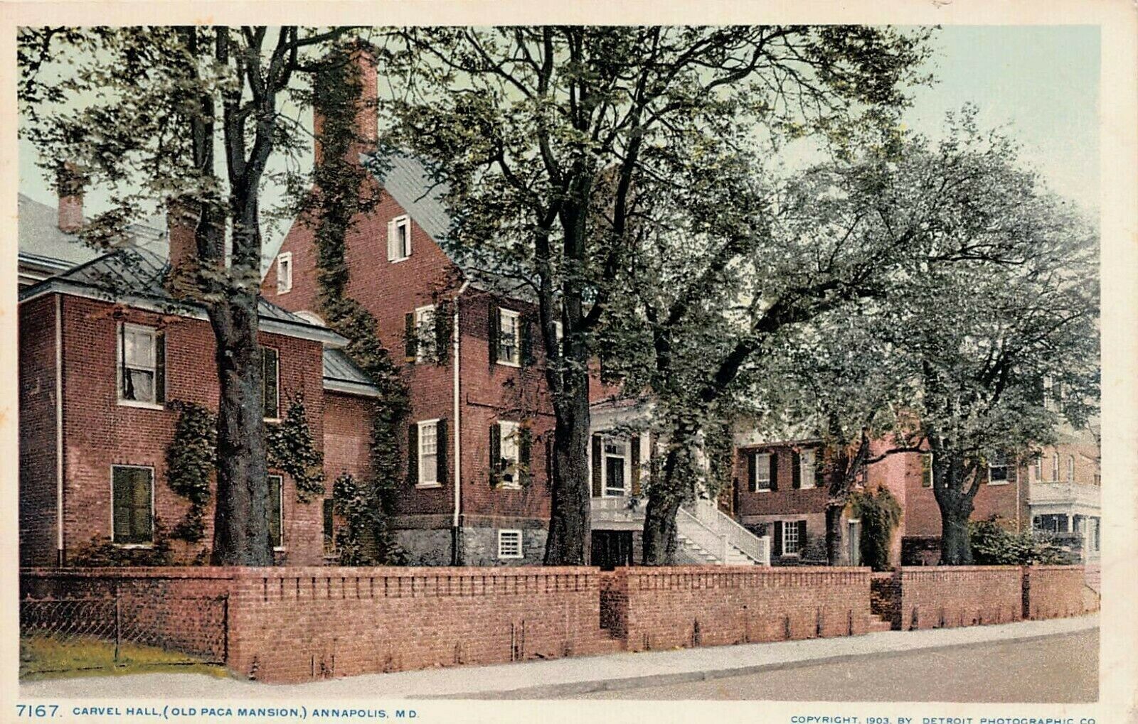 Carvel Hall, Annapolis, Maryland, 1903 Postcard, Detroit Publishing Co., Unused