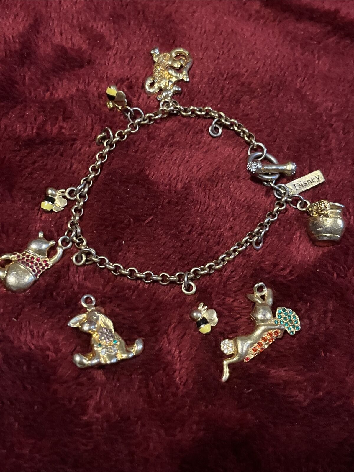Vintage Winnie the Pooh And Friends Charm Bracelet A Couple Of Charms Came Off